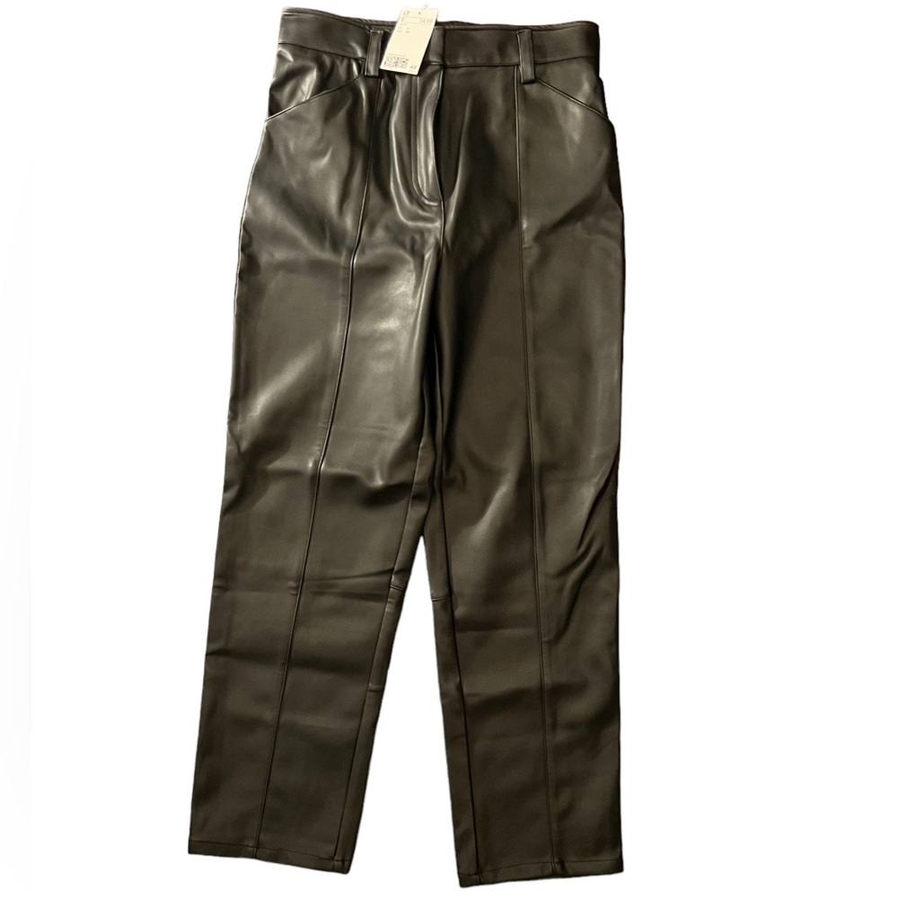 NWT Black Faux Leather Pants